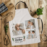 Collage Photo & Grandma Kitchen Is Always Open Apron<br><div class="desc">Looking for the perfect gift for your grandma, or for anyone who loves spending time in the kitchen? Look no further than this unique and customisable product! Featuring a beautiful collage of your favourite photos, this design is sure to capture your memories and make them last. And with the charming...</div>