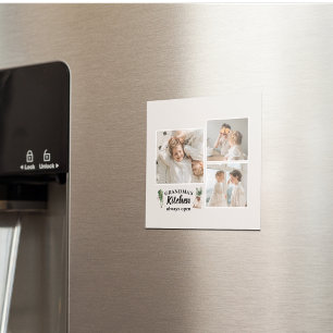 Collage Photo & Grandma Kitchen Is Always Open Magnet