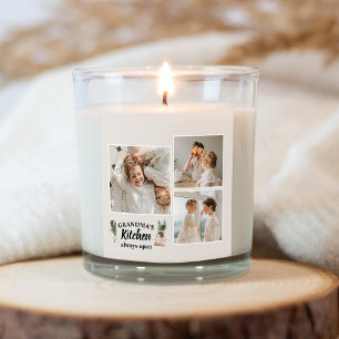 Collage Photo & Grandma Kitchen Is Always Open Square Sticker