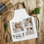 Collage Photo & Grandpa Kitchen Is Always Open Apron<br><div class="desc">Celebrate your Grandpa's culinary skills with this personalised "Collage Photo & Grandpa Kitchen Is Always Open" White apron. Perfect for the family chef, this apron features a customisable photo collage and the heartwarming message "Grandpa's Kitchen Is Always Open." Whether he's cooking, baking, or grilling, this apron offers comfort and protection...</div>