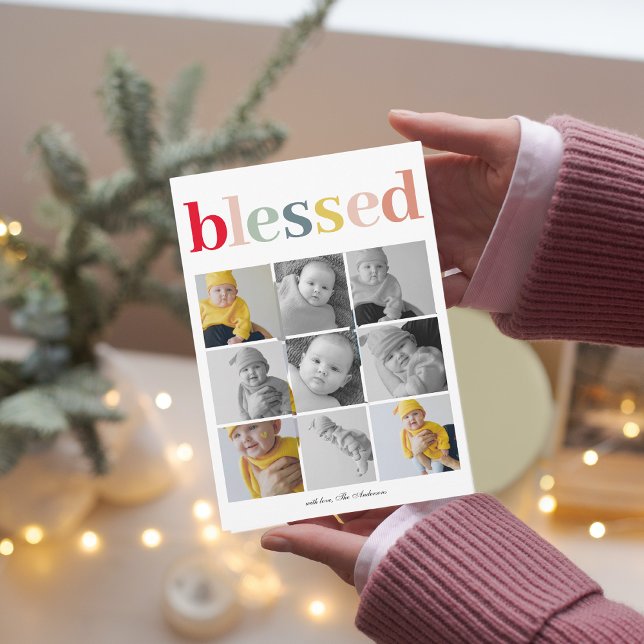 Collage Photo | Happy Holiday Colorful Blessed (Creator Uploaded)