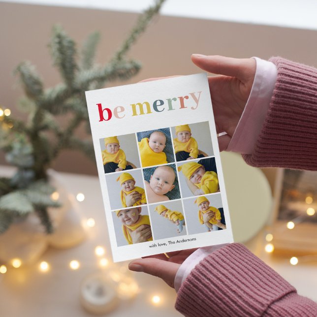 Collage Photo | Happy Holiday Colourful Be Merry (Creator Uploaded)