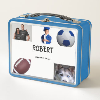 COLLAGE photo Lunchbox BLUE SKY To Customise