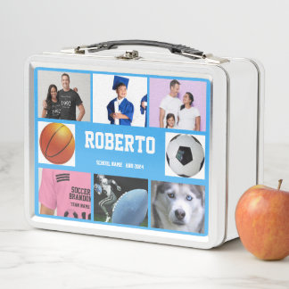 COLLAGE photo Lunchbox BLUE SKY To Customise