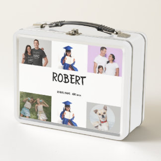 COLLAGE photo Lunchbox PINK , PURPLE To Customise