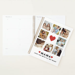 Collage Photo Mum We Love You Best Mother Gift Planner