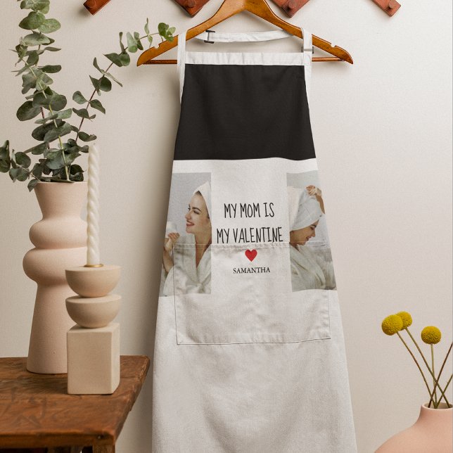 Collage Photo | My Mum Is My Valentine Gift Apron (Creator Uploaded)