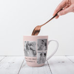 Collage Photo Pastel Pink Best Grandma Gift Latte Mug<br><div class="desc">Looking for the perfect gift for your grandmother? Consider a beautiful collage photo in pastel pink tones. This sentimental and thoughtful gift is perfect for any occasion, from birthdays to Mother's Day and beyond. The collage photo can be customised to include pictures of your grandmother's loved ones, including her children,...</div>