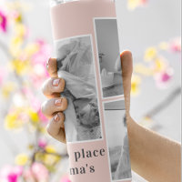 Collage Photo Pastel Pink Best Grandma Gift