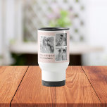 Collage Photo Pastel Pink Best Grandma Gift Travel Mug<br><div class="desc">Looking for the perfect gift for your grandmother? Consider a beautiful collage photo in pastel pink tones. This sentimental and thoughtful gift is perfect for any occasion, from birthdays to Mother's Day and beyond. The collage photo can be customised to include pictures of your grandmother's loved ones, including her children,...</div>