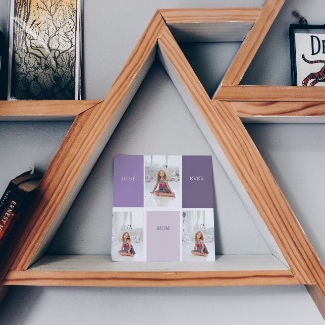 Collage Photo Purple Best Mum Ever Gift (Creator Uploaded)