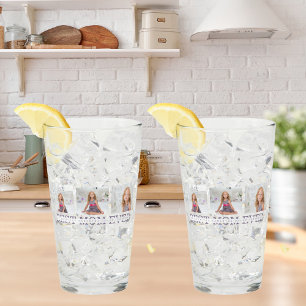 Collage Photo Purple Best Mum Ever Gift Glass