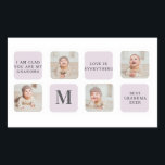 Collage Photo Purple Best Mum Ever Gift Rectangular Sticker<br><div class="desc">The Collage Photo Purple Best Mum Ever Gift is a wonderful way to show your appreciation and love for your mother. This gift features a beautiful collage of photos that showcase special memories shared between you and your mum. The collage is designed in a lovely shade of purple, adding a...</div>