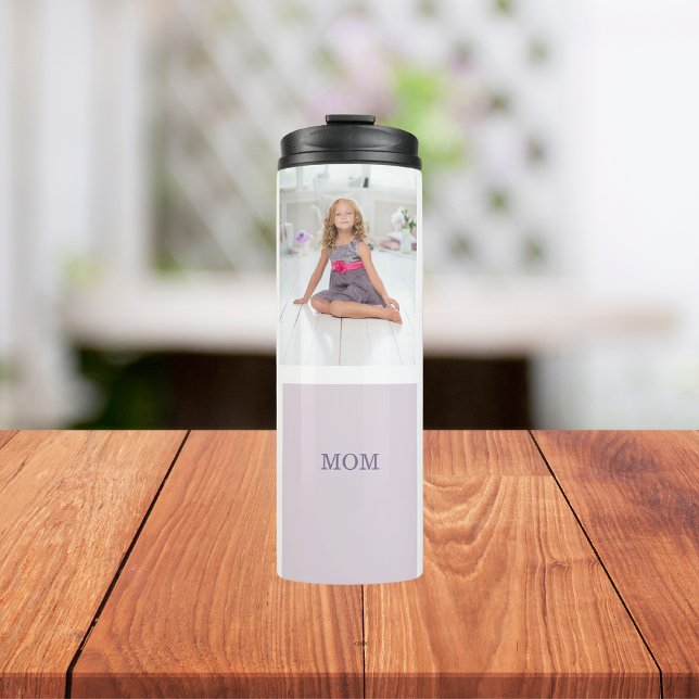 Collage Photo Purple Best Mum Ever Gift Thermal Tumbler (Creator Uploaded)