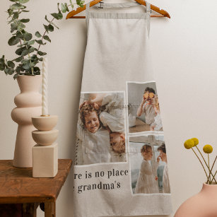 Collage Photo & Quote Best Grandma Gift Apron