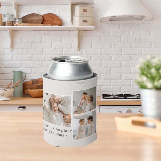 Collage Photo & Quote Best Grandma Gift Can Cooler (Creator Uploaded)