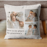 Collage Photo & Quote Best Grandma Gift Cushion<br><div class="desc">A Collage Photo & Quote Best Grandma Gift is a thoughtful and personalised present for a beloved grandmother. This gift typically includes a collage of photos that feature the grandma, her children, grandchildren, and other loved ones. The photos are arranged in a creative and artistic manner, with different sizes and...</div>