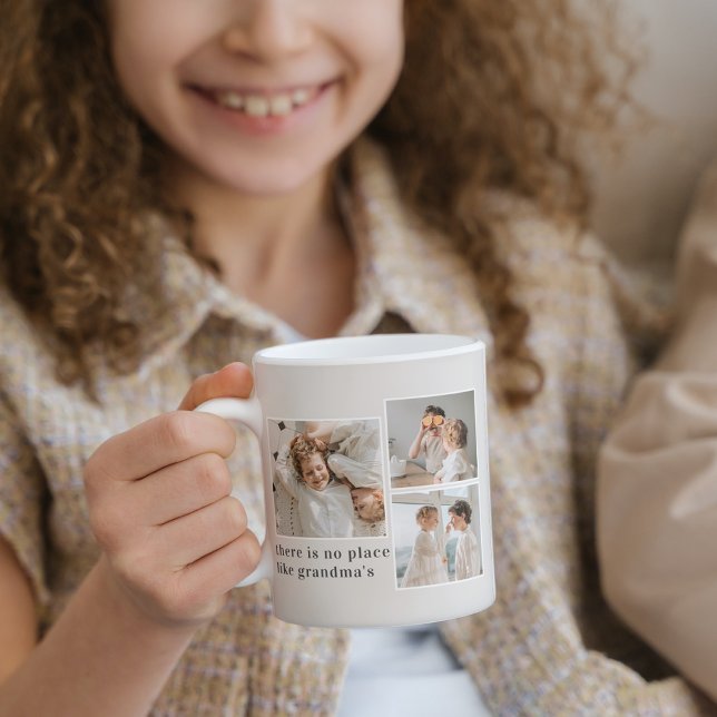 Collage Photo & Quote Best Grandma Gift Mug (Creator Uploaded)