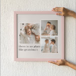 Collage Photo & Quote Best Grandma Gift Poster<br><div class="desc">A Collage Photo & Quote Best Grandma Gift is a thoughtful and personalised present for a beloved grandmother. This gift typically includes a collage of photos that feature the grandma, her children, grandchildren, and other loved ones. The photos are arranged in a creative and artistic manner, with different sizes and...</div>