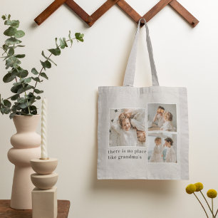 Collage Photo & Quote Best Grandma Gift Tote Bag