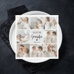 Collage Photo | We Love You Grandpa Gift  Napkin<br><div class="desc">Collage Photo | We Love You Grandpa Gift</div>