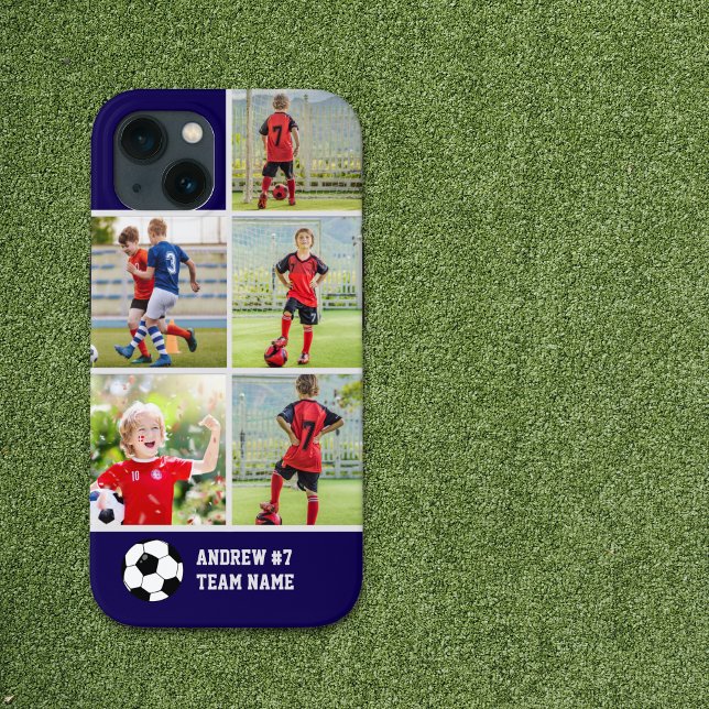 Collage photos Children's Soccer Team  Case-Mate iPhone Case (Creator Uploaded)