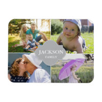 Collage photos with family name multi pictures