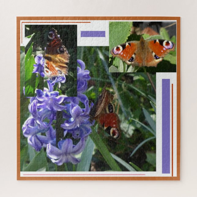 Collage Puzzle: Peacock Butterfly   Jigsaw Puzzle (Vertical)