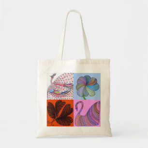 Collage tote bag by Daisy