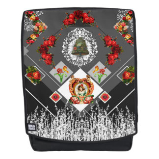 Collage vintage backpack