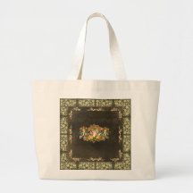 Collage vintage Retro with lace and flowers