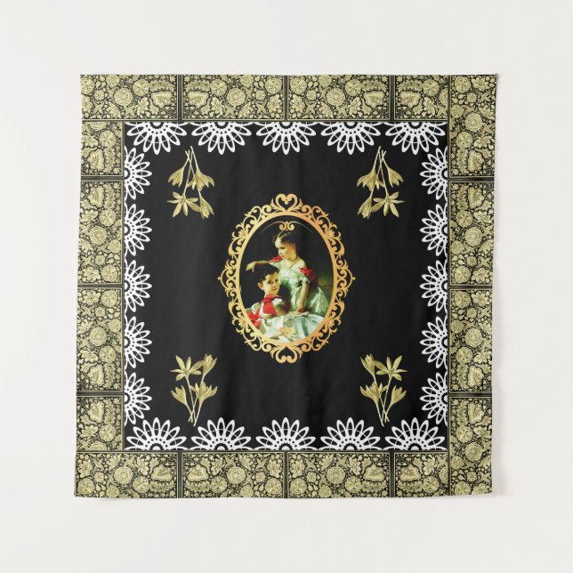 collage vintage tapestry (Front)