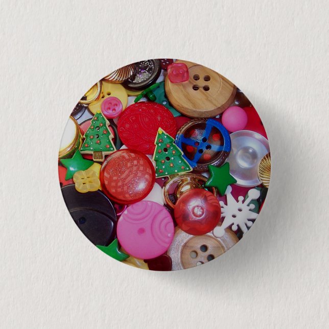 Collage with Christmas Tree Buttons (Front)