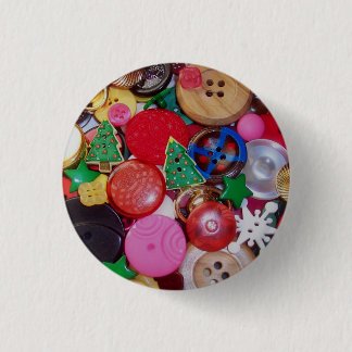 Collage with Christmas Tree Buttons