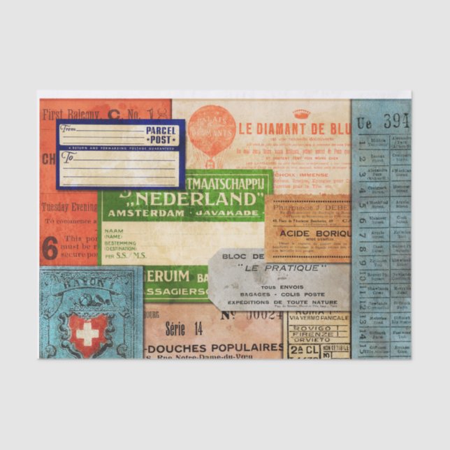 Collaged Tissue Paper (Front)