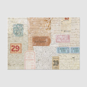 Collaged Tissue Paper