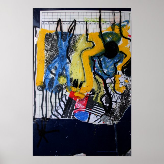 Collages Bruyants Artist's Book 16th page Poster (Front)