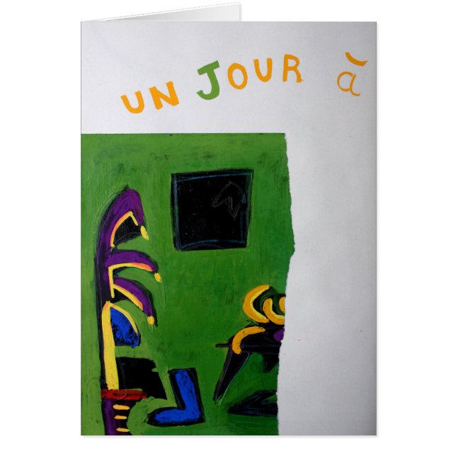 Collages Bruyants Artist's Book Green Room Card (Front)