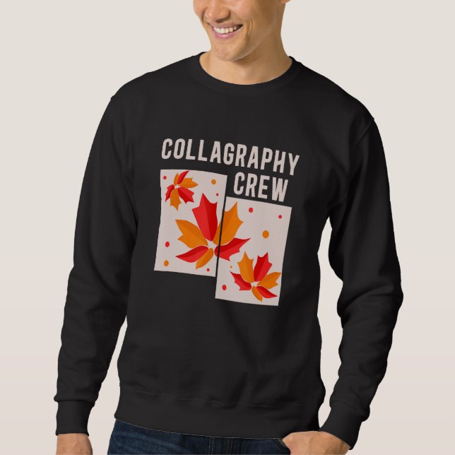 Collagraph Plate Sticking Glue Painting Printmakin Sweatshirt (Front)