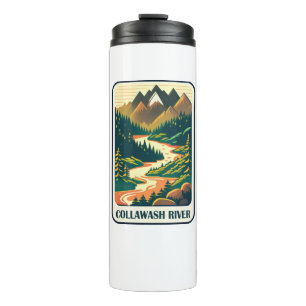 Collawash River Oregon Colours Thermal Tumbler