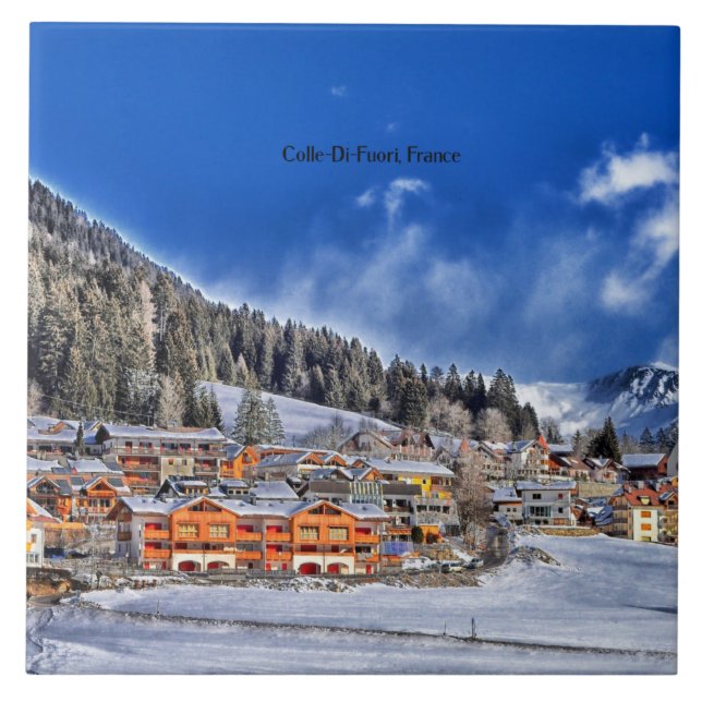 Colle-Di-Fuori, France Ceramic Tile (Front)