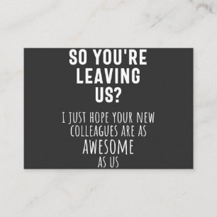 colleague farewell, retirement, coworker, goodbye, business card