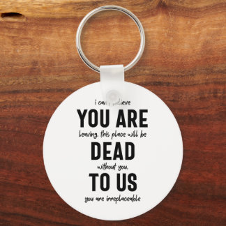 colleague farewell, retirement, coworker goodbye, key ring