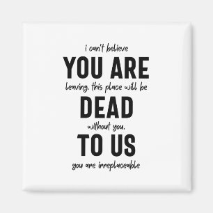 colleague farewell, retirement, coworker goodbye,  magnet