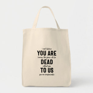 colleague farewell, retirement, coworker goodbye, tote bag