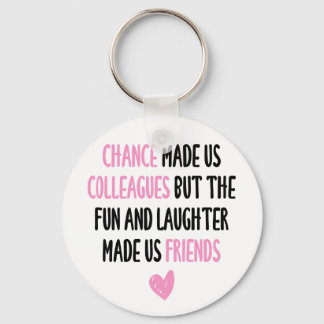 Colleague Friendship Farewell Retirement Work Gift Key Ring