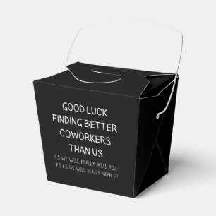 Colleague Leaving Coworker Leaving Funny New Job Favour Box