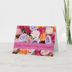 Colleague Mother's Day rose card