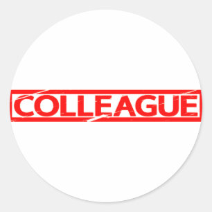 Colleague Stamp Classic Round Sticker