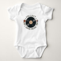 Collect Good Music Retro Vinyl Record Floral